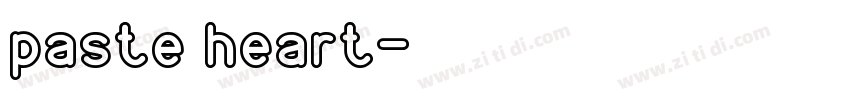 paste heart字体转换